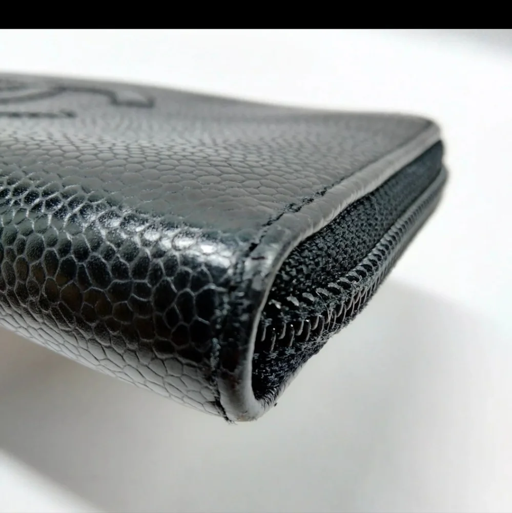 Chanel Long Wallet Black Caviar Skin - Picture 9 of 9
